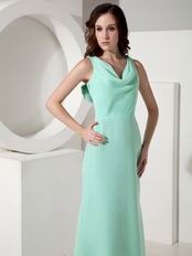 Light Gressn Chiffon Long A-line Prom Dress To 2014 Wear