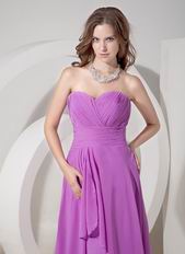 Sweetheart Lilac Chiffon Prom Girl Prom Dress UK