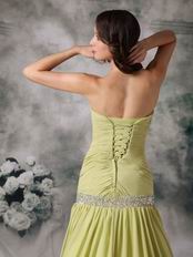 Olive Green Chiffon Mermaid Skirt Hot Sell Prom Dress
