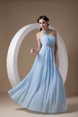 Elegant Light Blue Chiffon Very Formal Dresses Different