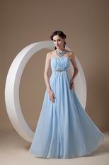 Elegant Light Blue Chiffon Very Formal Dresses Different