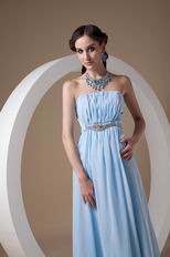 Elegant Light Blue Chiffon Very Formal Dresses Different