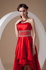 Strapless High-low Skirt Scarlet 2012 Prom Dress Discount