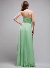 Apple Green Chiffon Exclusive Social Prom Dress Inexpensive