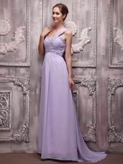 Hot Sell Lavender Social Occasion Prom Dress With One Shoulder Skirt