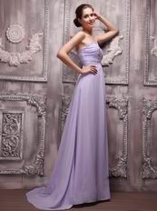 Hot Sell Lavender Social Occasion Prom Dress With One Shoulder Skirt