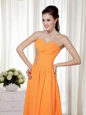 Tropical Orange Sweetheart Long A Prom Dress Website