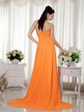 Tropical Orange Sweetheart Long A Prom Dress Website