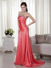 Custom Fit Beaded Watermelon Prom Dress For 2014