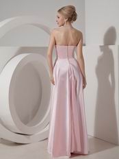 Strapless Baby Pink 2014 Prom Party Dress For Cheap