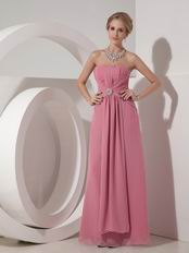 Light Violet Chiffon Empire Waist Prom Party Dress Online