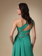 Sexy Split One Shoulder Skirt Buy Turquoise Prom Dresses Shop