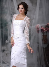 Layers Skirt Mother Of The Bride Dress With Lace Long Sleeves Modest