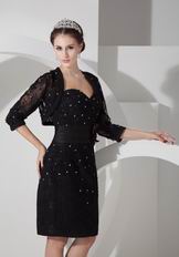 Black Lace Mother Of The Bride Dress And Jacket