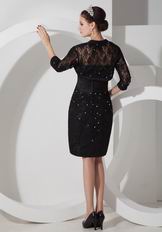 Black Lace Mother Of The Bride Dress And Jacket