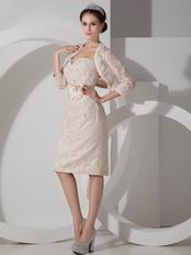 Champagne Lace Mother Of The Bride Dress And Jacket