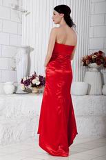 Classic Scarlet High Low Skirt Mother Of The Bride Dress
