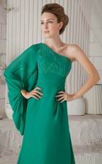 Turquoise Single Long Sleeve Mother of the Bride Dress