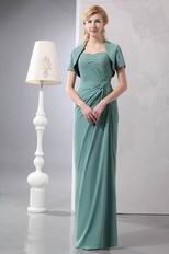 Mediun Aquamarine Mother Of The Bride Dress And Jacket