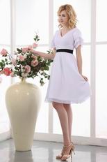 White Dress With Black Belt For Mother Of The Bride Under 100