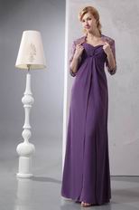 Cirss Cross Mediun Orchid Mother Of The Bride Dress