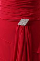 Decent Layers Skirt Wine Red Mother Of The Bride Dress