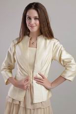 Champagne Layers Skirt Mother Of The Bride Dress With Coat