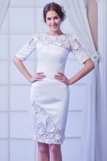 Modest 1/2 Length Sleeves Mother Wedding Party Dress