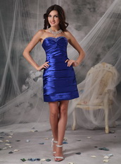 Designer Royal Blue Short Prom Dress Knee Length Knee Length Sexy