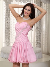 New Coming Brand Taffeta Short Dress For Prom Girl Lovely Knee Length Sexy
