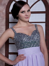 Lilac Spaghetti Straps Knee-length Dresses For Homecoming Knee Length Sexy