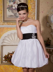 Modest Sweetheart Mini Skirt Short Prom Dress With Black Belt Knee Length Sexy