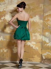 Dark Green Sweetheart Mini-length Sexy Short Prom Party Dress Knee Length Sexy