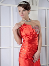 Red Sweetheart Mini-length Taffeta Where To Find Short Prom Dress Knee Length Sexy