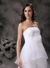 Modest Organza Layers Skirt Women Maternity Wedding Dress Pregnant