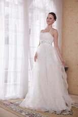 Cheap Maternity White Halter Wedding Dress With Rhinestones