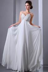 Spaghetti Straps Chiffon Maternity Wedding Dress In Texas