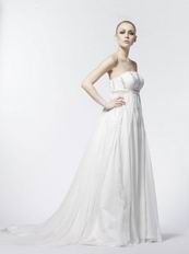 Strapless Beaded Wedding Dresses For Pregnant Women