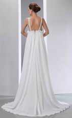 Designer Straps Ivory Maternity Wedding Dress For Discount