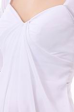 Modest Half Sleeves White Wedding Dress For Maternity