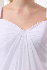 Modest Half Sleeves White Wedding Dress For Maternity