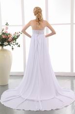 Cheap Beading White Top Designer Maternity Bridal Dress