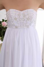 Cheap Beading White Top Designer Maternity Bridal Dress