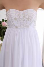 Cheap Beading White Top Designer Maternity Bridal Dress