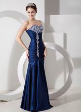 Peacock Blue Sweetheart Taffeta Dress To 2014 Prom Wear