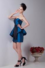 Affordable Dark Blue Taffeta Short Homecoming Dresses