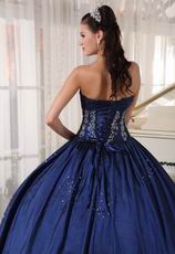 Navy Blue Ball Dress For Military Party In Oregon