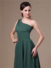 Wholesale Price Bridesmaids Dress One Shoulder Strap With Ribbon