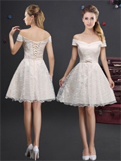 Cheap Price Wholesale Short Bowing Lace Skirt For 2019 Dama Wear