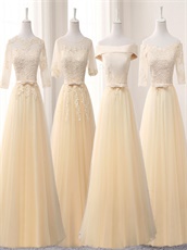 Cheap Team-Buying Price Floor Length Daffodil Bridesmaid 5 Stars Product